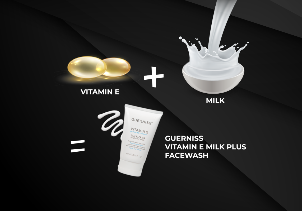 Vitamin E milk plus facewash